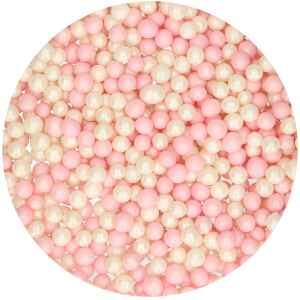 Perle Morbide Rosa - Bianco 5 mm 500 Grammi FunCakes