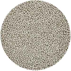 Perline Argento Metallizzate Ø 2 mm 80 g FunCakes