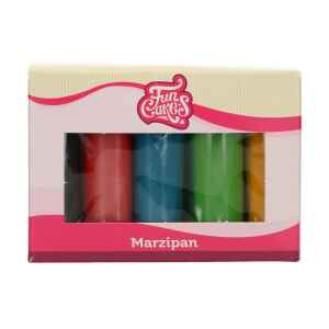 Marzapane Multipack Colori Primari 5 x 100 g Senza Glutine FunCakes