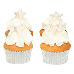 Decorazioni di zucchero stelle argento FunCakes 60 g