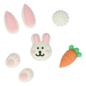 Decorazioni di Zucchero Pasqua Senza Glutine Set 8 Pz FunCakes