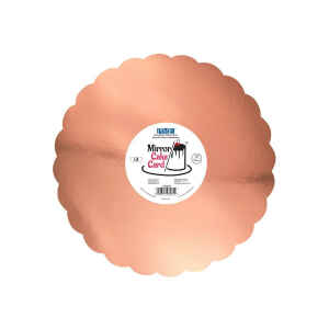 Sottotorta Cake Card Scallop Rose Gold 25 cm 3 Pz PME