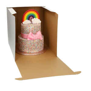 FunCakes Scatola per Torta Bianca 33x33x15cm - FC1087