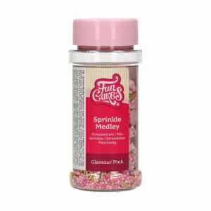 Zuccherini Sprinkle Medley Glamour Pink 65 g Confezionati da noi