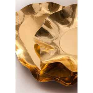 Vassoio Rettangolare di Carta a Petalo Oro Metallizzato 46 x 31 cm 1 Pz