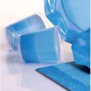 Bicchieri di Plastica Bicolore Turchese - Blu Cobalto 250 cc 8 Pz