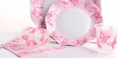 Bicchieri Plastica Rosa 1000pz.