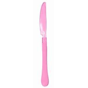 Extra Coltelli di Plastica Clear Head Rosa