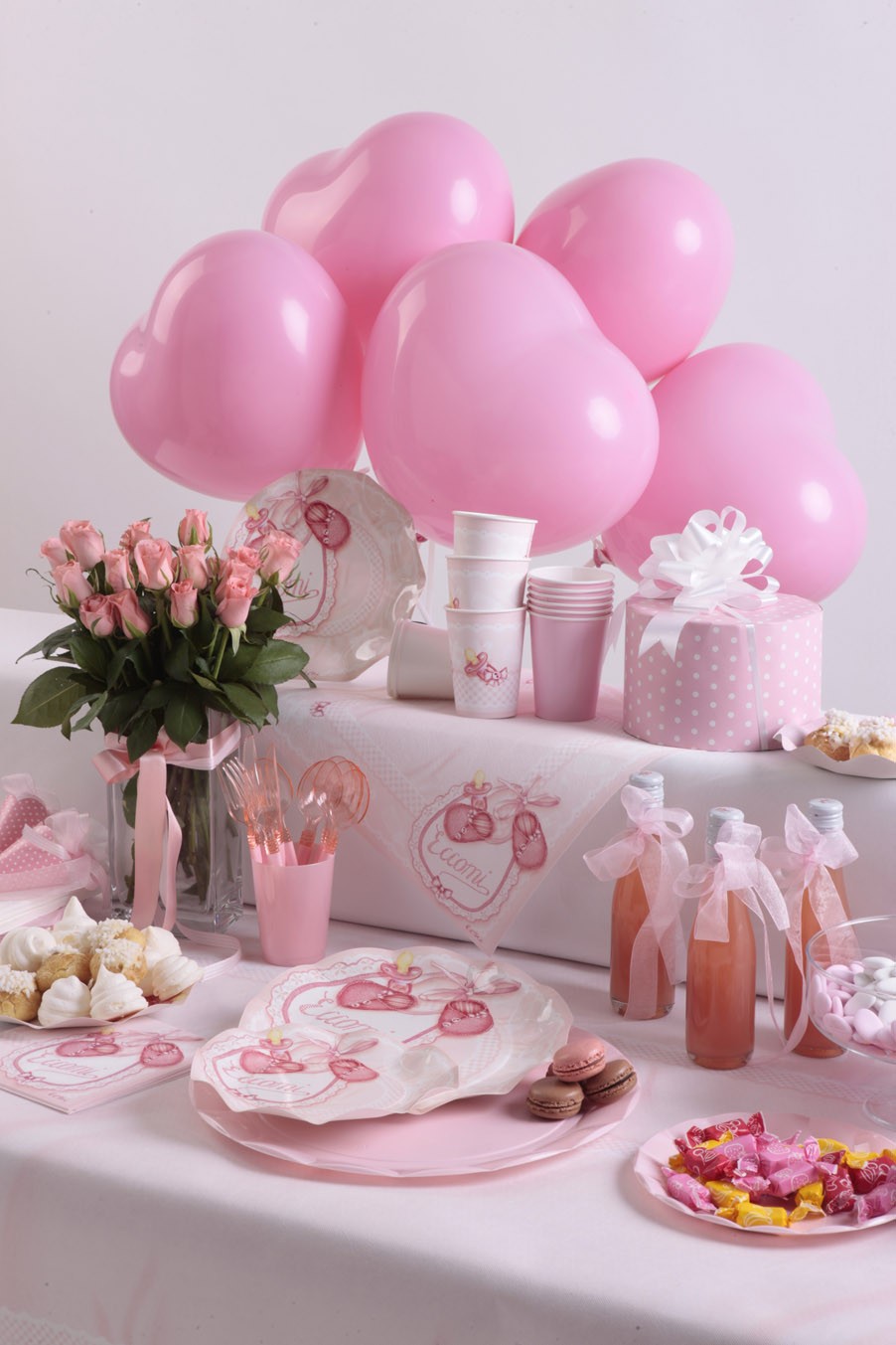 14 BICCHIERI DI CARTA - ROSA BABY - ENJOY TODAY