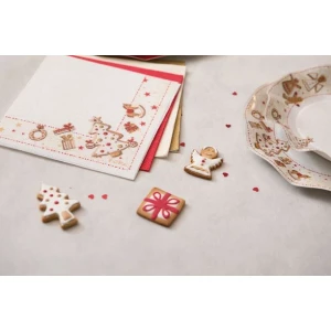 Piatti Piani di Carta a Petalo Gingerbread 27 cm Extra