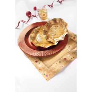 Tovaglioli XMAS LIGHT GOLD 33 x 33 cm 20 Pezzi