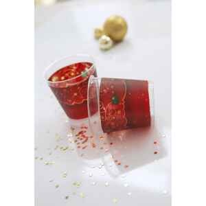 Bicchieri di Plastica Natale in Rosso 300 cc 3 confezioni Extra