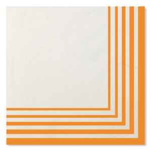Tovaglioli Compostabili Bianco Arancione 33 x 33 cm 3 confezioni Extra