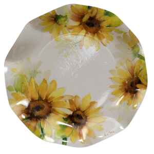 Piatti Piani di Carta a Petalo Sunflower 21 cm Extra