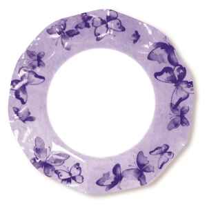 Extra Piatti Piani di Carta a Petalo Farfalla Viola 21 cm