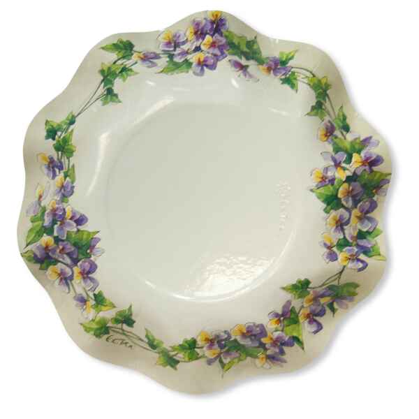 Extra Piatti Fondi di Carta a Petalo Violette 24 cm 2 Confezioni