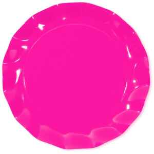 Piatti Piani di Carta a Petalo Rosa Pink 32,4 cm Extra
