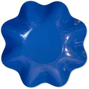 Zuppiera Grande di Carta a Petalo Blu cobalto 35 cm 1 Pz