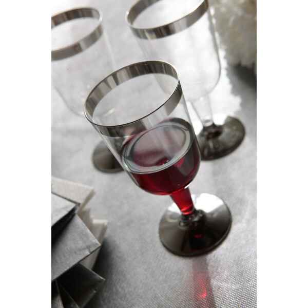 Bicchieri di Plastica Cerimonie Vino 175 cc 6 Pz