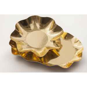 Vassoio Rettangolare di Carta a Petalo Oro Metallizzato 46 x 31 cm 1 Pz_2