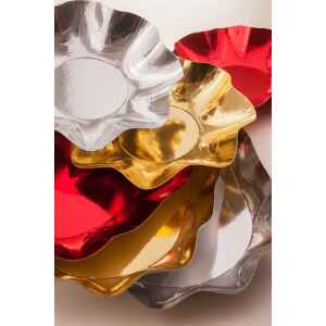 Vassoio Rettangolare di Carta a Petalo Oro Metallizzato 46 x 31 cm 1 Pz_3