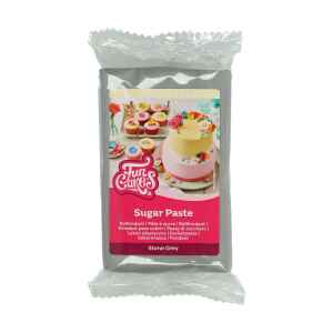 Pasta di Zucchero Fondant Grigio Pietra 250 g Senza Glutine FunCakes