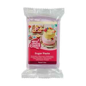 Pasta di Zucchero Fondant Lilla Pastello 250 g Senza Glutine FunCakes